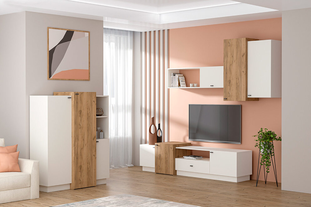 Комод 3 двери К-3 Квадро, миндаль 