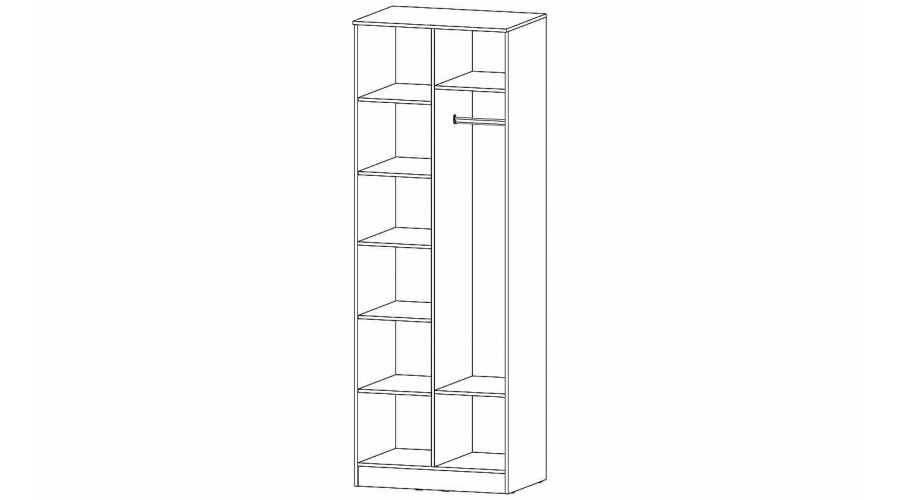 Шкаф 2-х створчатый Гамма 