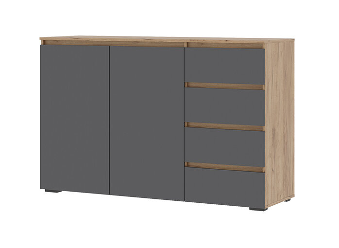 Комод КМ-06 (4 ящика) Хелен, Графит 