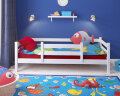 Детская кровать Сонечка с задней и защитой по центру 