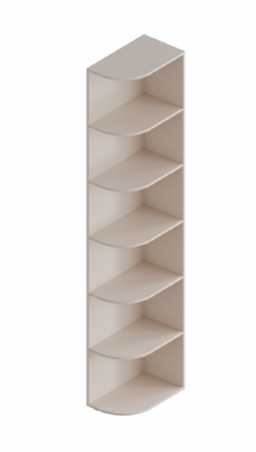 Стеллаж угловой Тефия 