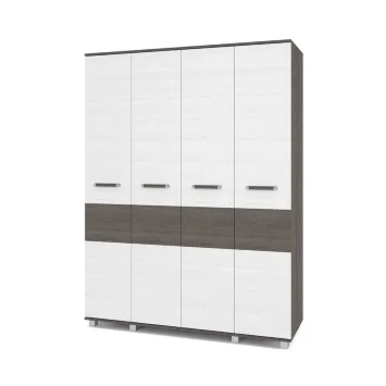 Шкаф четырехстворчатый В40 Виора, Ясень Анкор