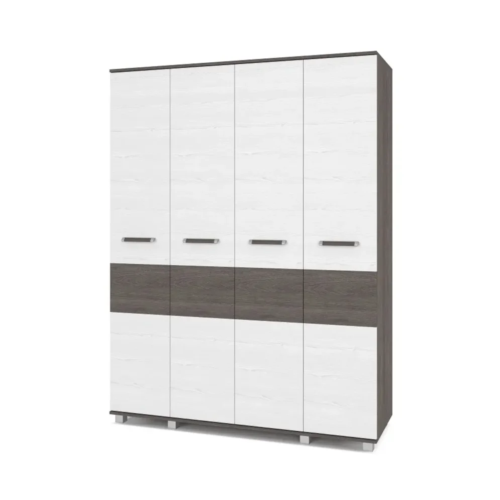 Шкаф четырехстворчатый В40 Виора, Ясень Анкор 