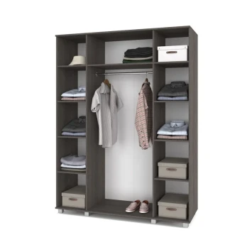 Шкаф четырехстворчатый В40 Виора, Ясень Анкор