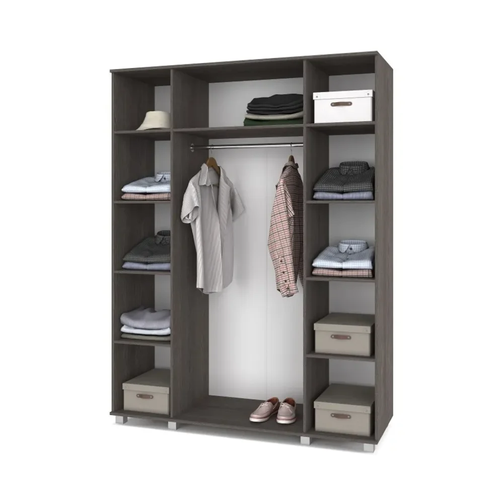 Шкаф четырехстворчатый В40 Виора, Ясень Анкор 