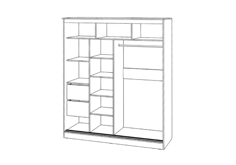 Шкаф-купе 1,7 Элегант 3  