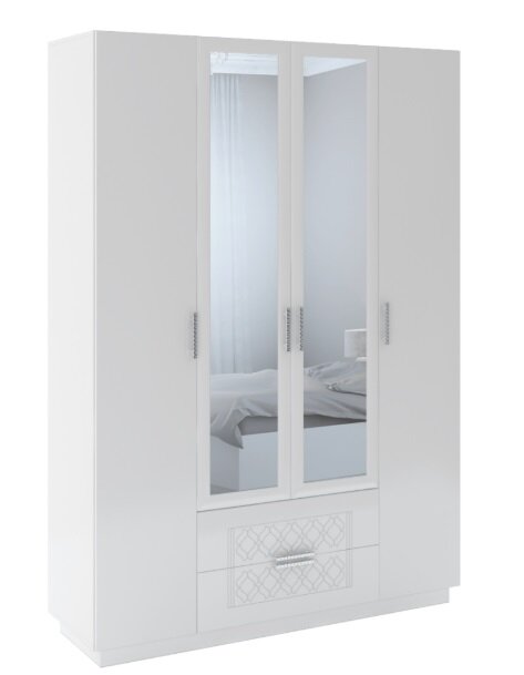 Шкаф 4х-створчатый с ящиками Тиффани 