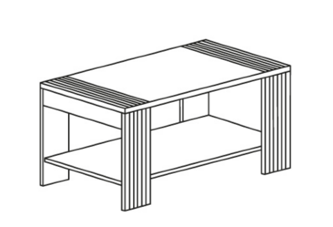 Стол журнальный Орлеан, Ясень темный 