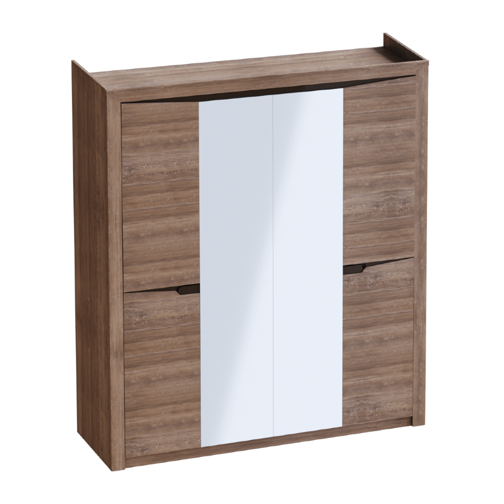 Шкаф 4х-дверный Соренто, Дуб стирлинг 