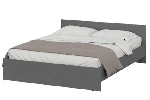 Кровать Денвер, графит серый 