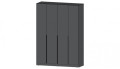 Шкаф 4-х створчатый Элегант, Графит 