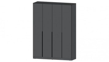 Шкаф 4-х створчатый Элегант, Графит