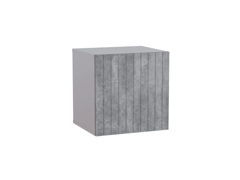 Шкаф навесной Ливерпуль, белый/бетон светлый 