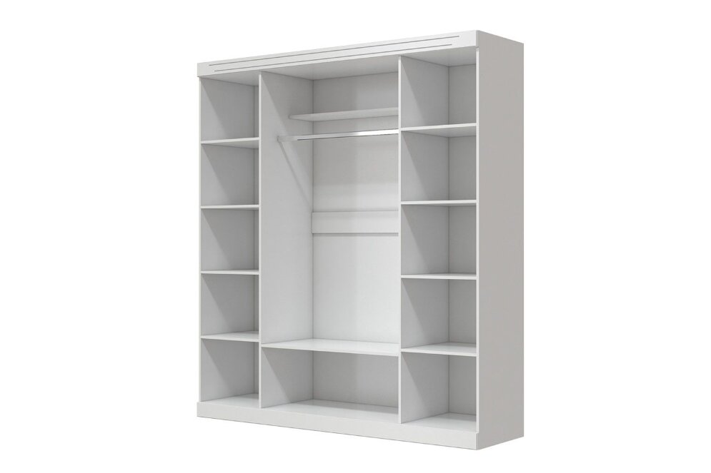 Шкаф 4-х дверный Олимп, белый 