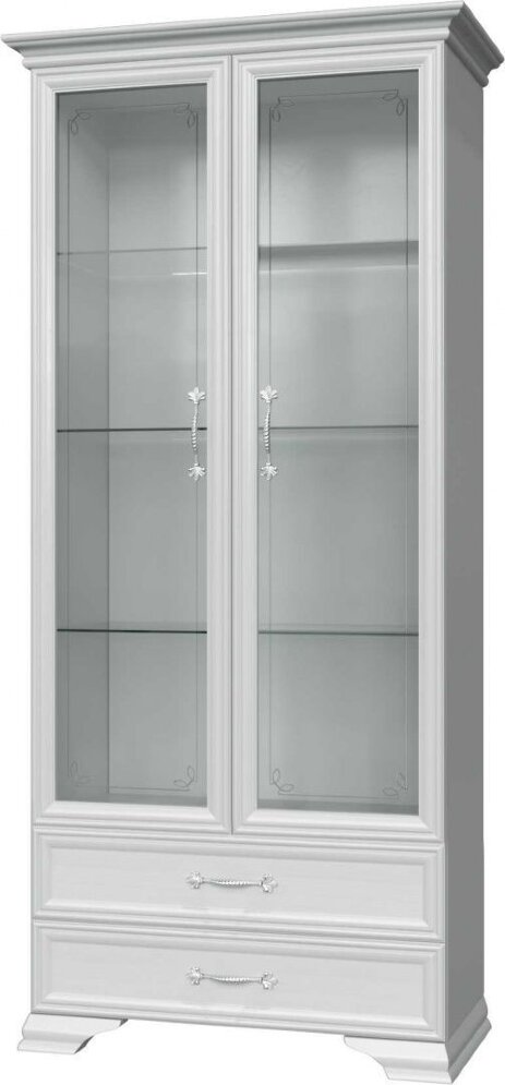 Шкаф-витрина 2 двери (2 стекла) Грация 