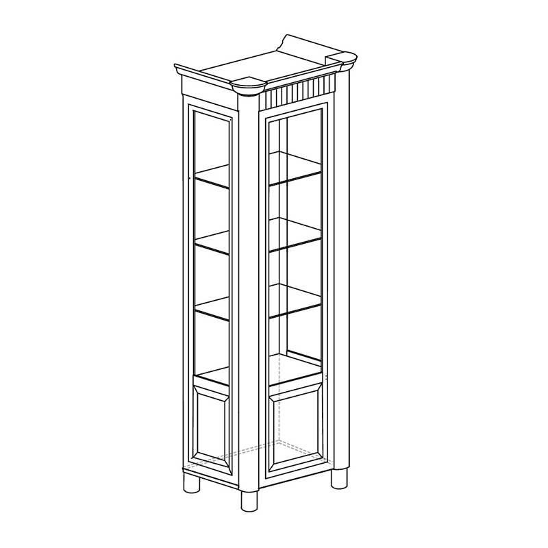 Шкаф для посуды 1-дверный Скарлетт 
