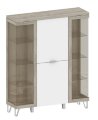 Шкаф-тумба 2 двери и 2 витрины ШК-3026 Анима 