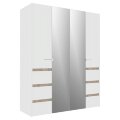 Шкаф 4-дверный 8 Анона, Белый 