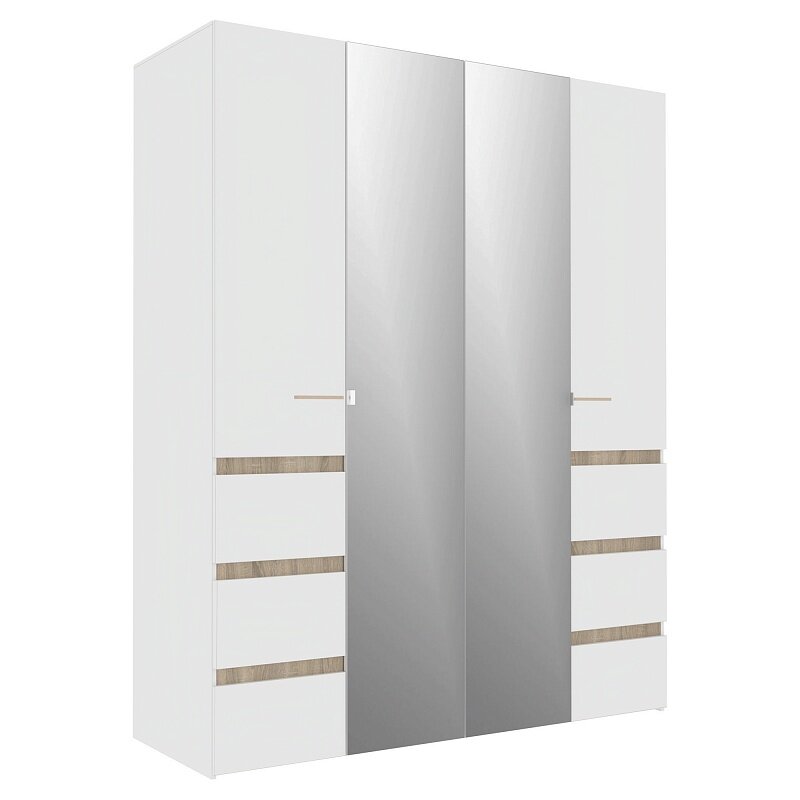 Шкаф 4-дверный 8 Анона, Белый 