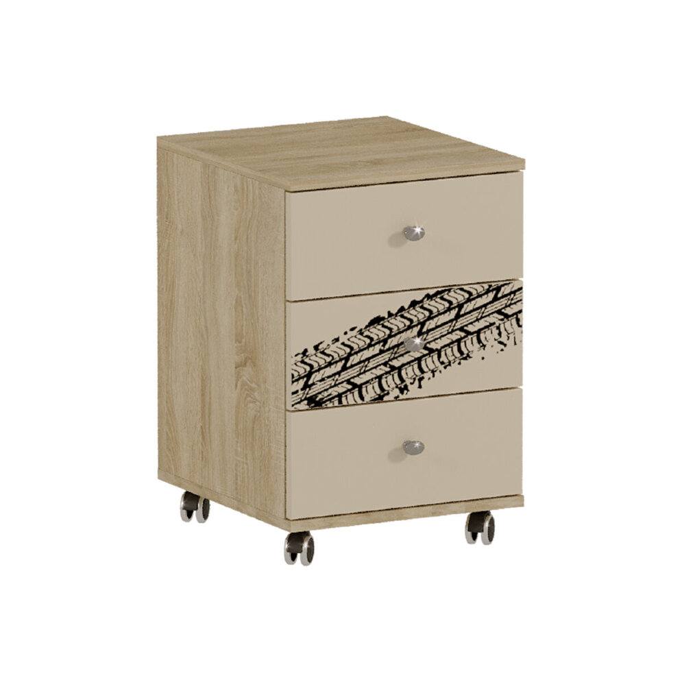 Тумба для стола выкатная Форсаж, сонома 