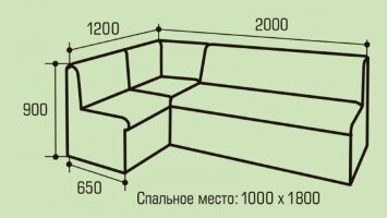 Кухонный уголок со спальным местом Комфорт