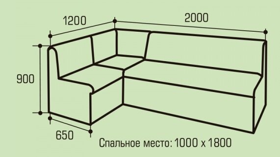 Кухонный уголок со спальным местом Комфорт 