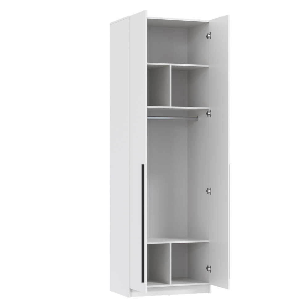 Шкаф 2-х створчатый 67.10 Брандо, белый 