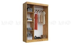 Шкаф-купе Бася, графит/дуб крафт