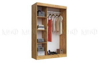 Шкаф-купе Бася, графит/дуб крафт