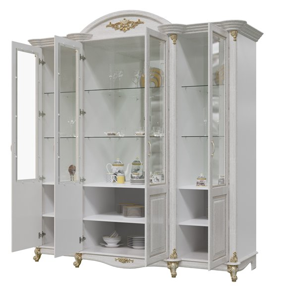 Шкаф 4-х дверный Да Винчи, Белый 