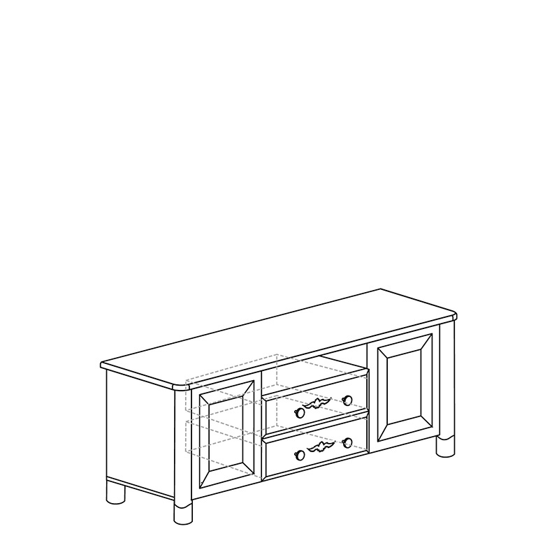 Тумба ТВ Скарлетт 