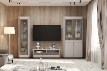 Шкаф комбинированный Фантазия, Кашемир патина