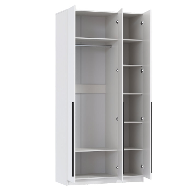 Шкаф 3-х створчатый 67.08 Брандо, белый 