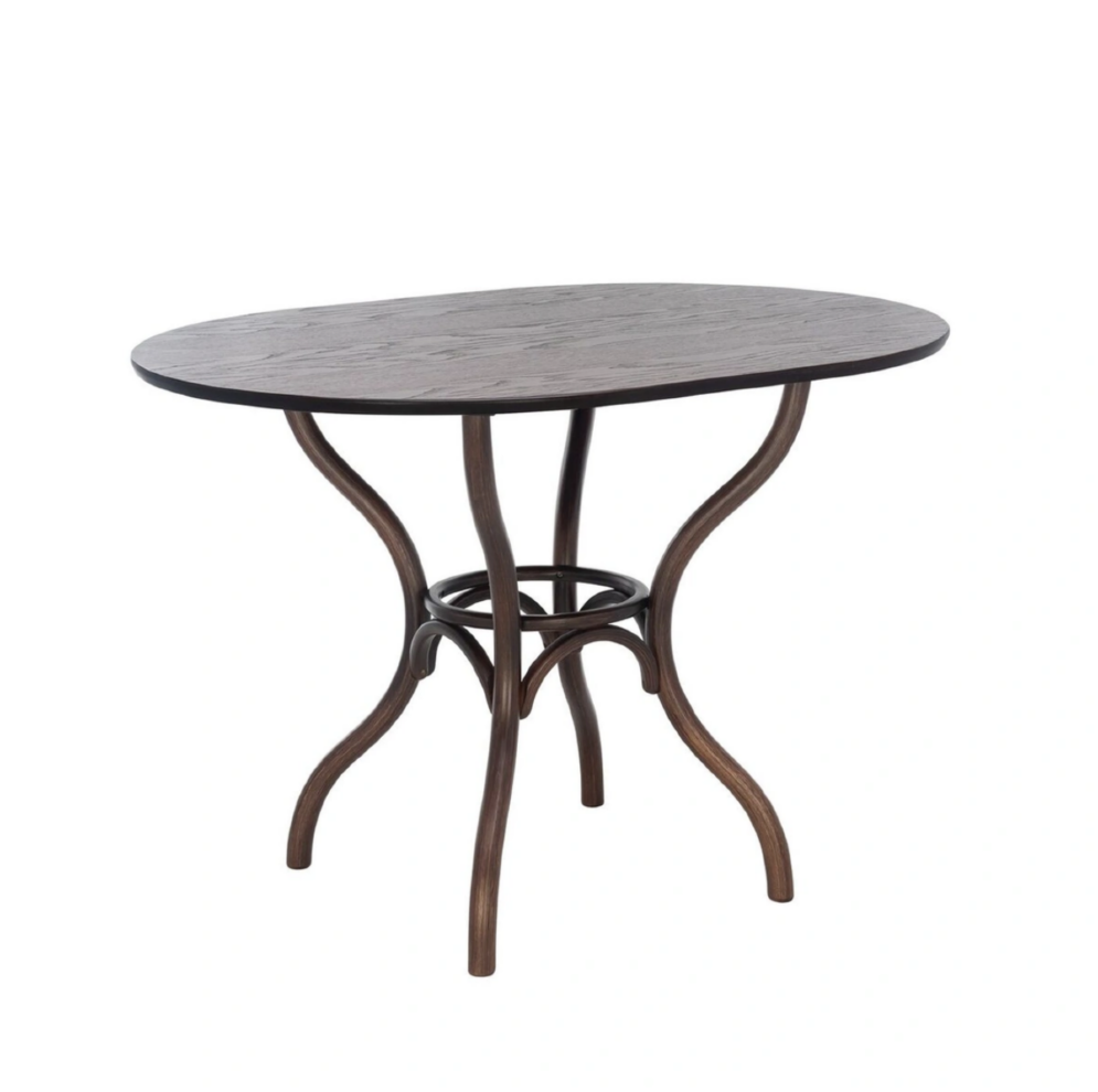 Стол обеденный Тор овальный, темный орех 