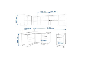 арт. 12 Акция Фаска Дуб сонома - Бетон темный   1200х2400