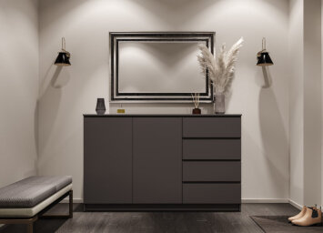 Комод Мори МК 1600.1/2 графит