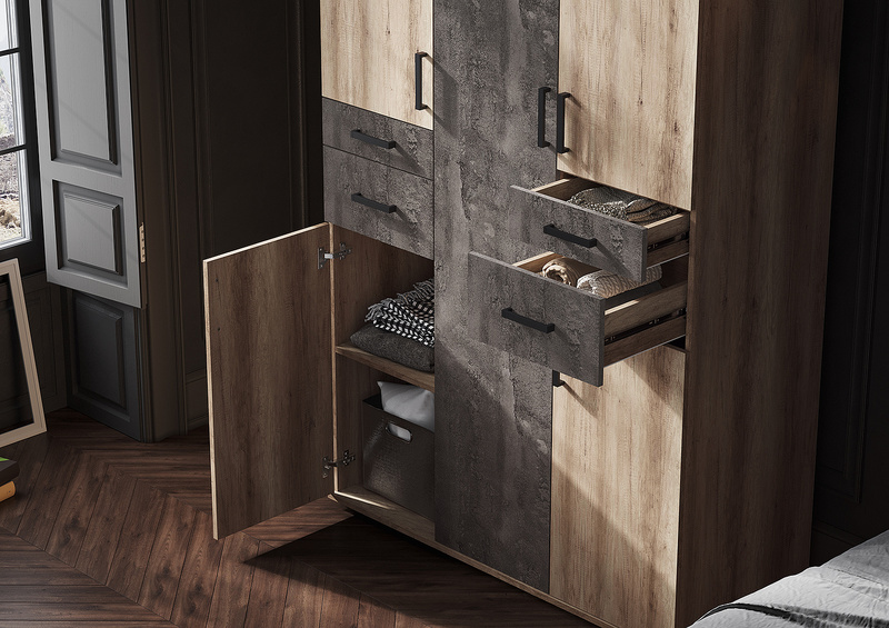 Шкаф 3-х секционный Нельсон ШК-02 