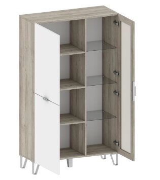 Шкаф со стеклом и 2 дверями ШК-3022 Анима  