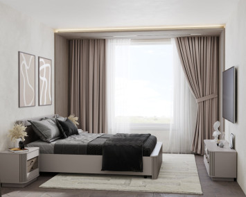 Модульная спальня Фантазия, Кашемир патина 