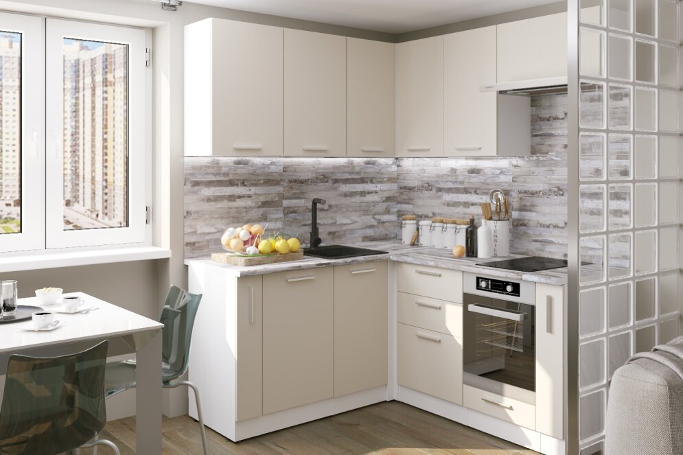 Кухонный гарнитур Дюна мега прайм 2, 160х170 см 