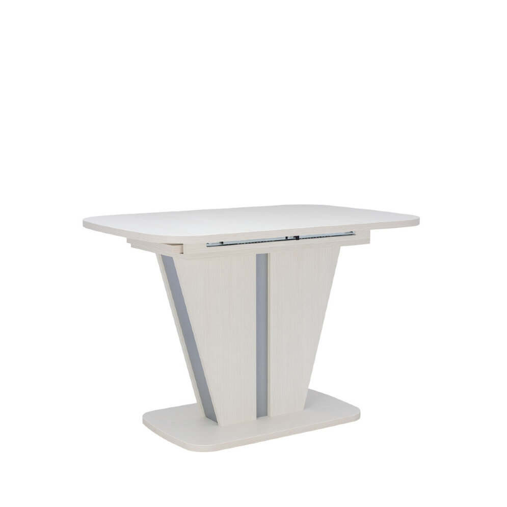 Стол раздвижной Бари, Бодега белый/серый 