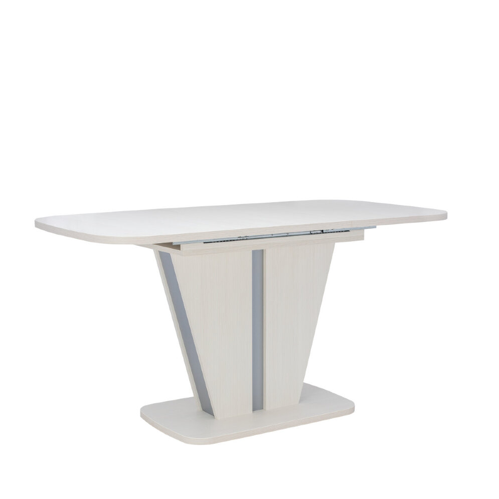 Стол раздвижной Бари, Бодега белый/серый 