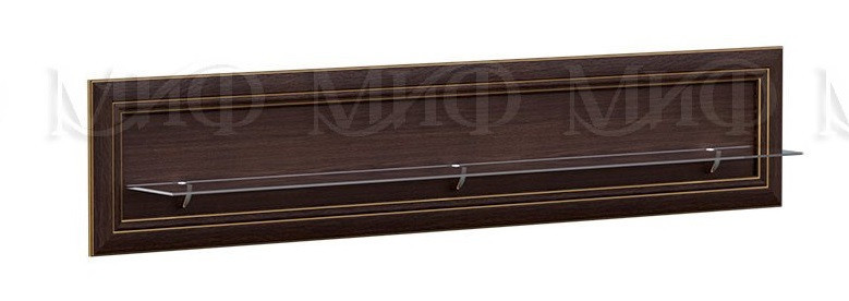  Полка со стеклом Парма, Венге 