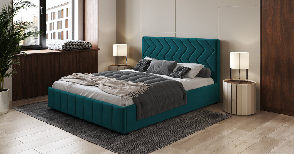 Кровать интерьерная Милана с подъемным механизмом 