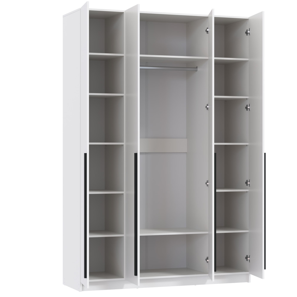 Шкаф 4-х створчатый 67.13 Брандо, белый 