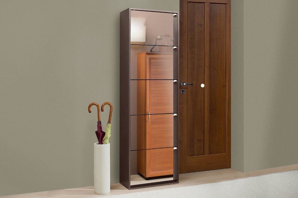 Обувница зеркальная Эдит 5S 