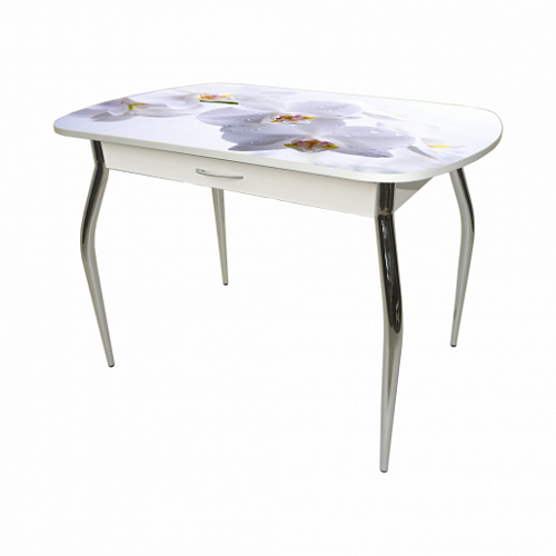 Стол обеденный Прага 2 с ящиком опора  D40 