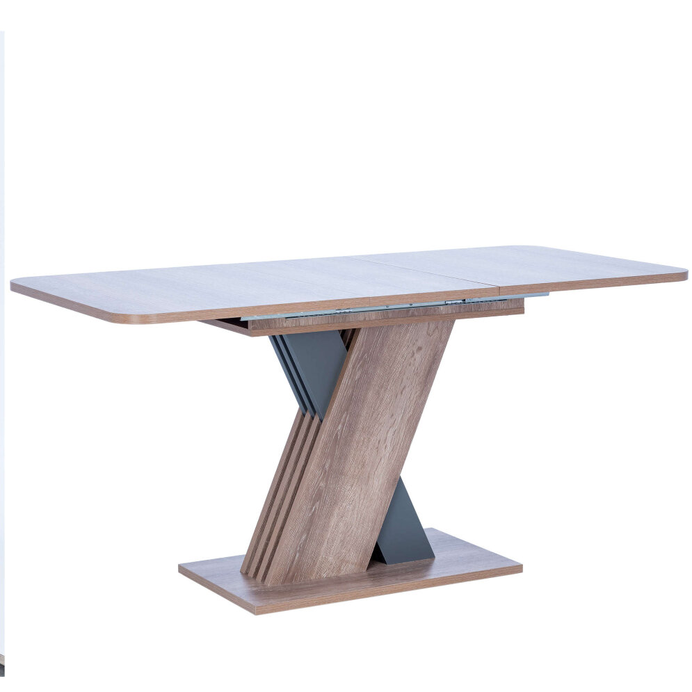 Стол раздвижной Гросс, Дуб сакраменто/ Антрацит 