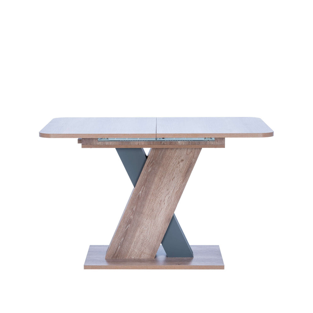 Стол раздвижной Гросс, Дуб сакраменто/ Антрацит 