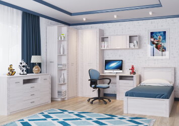 Кровать одинарная Гамма 20 (серия 4)